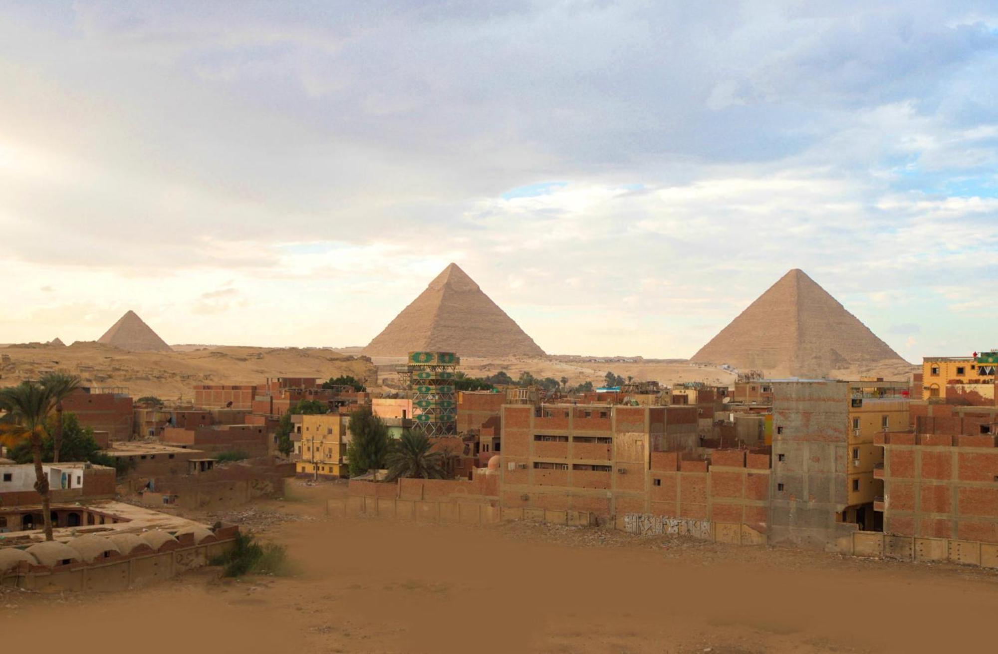 Pyramids Plateau Hotel Kafret el-Gabal Exterior foto
