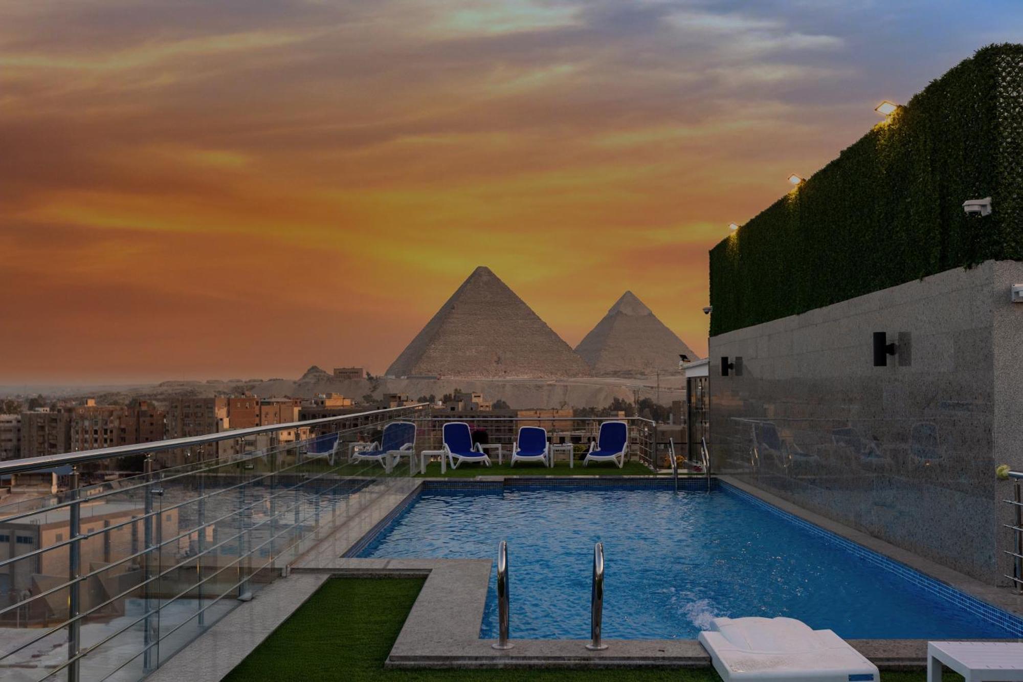 Pyramids Plateau Hotel Kafret el-Gabal Exterior foto